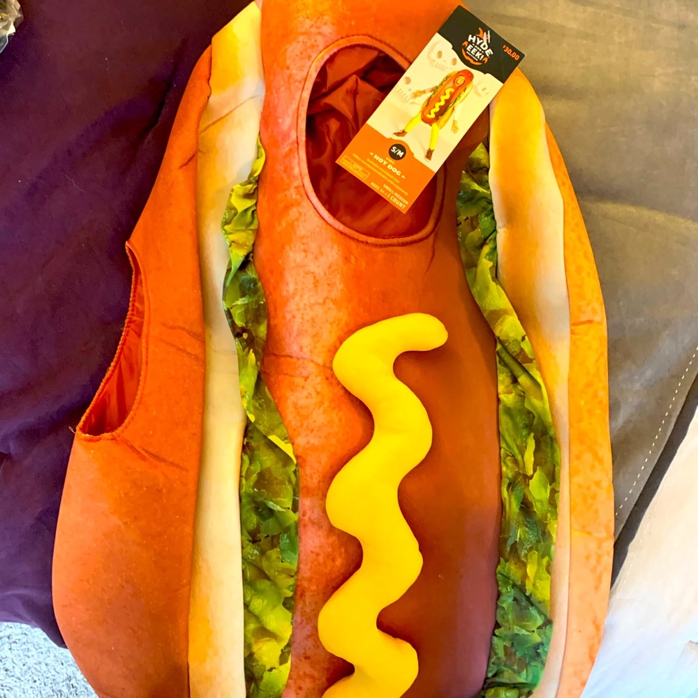 Kids hotdog costume NWT